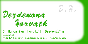 dezdemona horvath business card